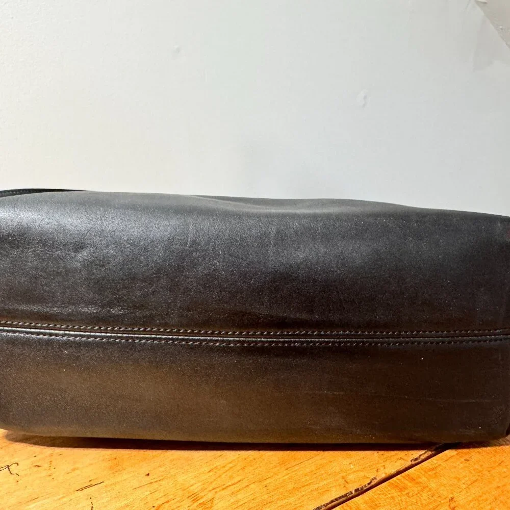 COACH SOHO WAVERLY Tote Bag Vintage Leather Black 4140 - Picture 10 of 12